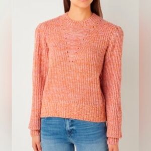 Scotch & Soda Peach Knit Crew Neck Sweater Size Small Alpaca Blend